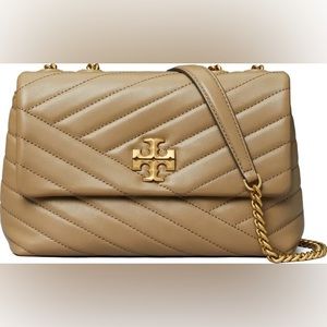 Kira Cheveron Small Leather Convertible Shoulder Bag